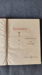 kniha Karikatury humoristické studie a kresby, F. Šimáček 1898