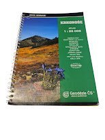 kniha Krkonoše [atlas : měřítko] 1:25 000 : Benecko, Černý Důl, Harrachov, Janské Lázně, Jilemnice, Malá Úpa, Pec pod Sněžkou, Rokytnice nad Jizerou, Strážné, Špindlerův Mlýn, Velká Úpa, Vrchlabí : [měřítko] 1:10 000, Geodézie 1998