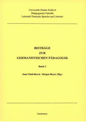 kniha Beiträge zur germanistischen Pädagogik., Gaudeamus 2008