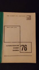 kniha Automatizované systémy riadenia ´76, Dom techniky ZSVTS 1976