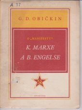 kniha O "Manifestu" K. Marxe a B. Engelse, Svoboda 1951