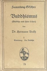 kniha Buddhismus (Buddha und seine Lehre, Berlín 1922