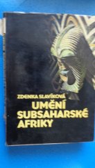 kniha Umění subsaharské Afriky, Univerzita Karlova  1987
