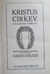 kniha Kristus a církev apologetické promluvy, Gustav Francl 1913