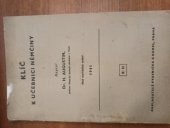 kniha Klíč k Učebnici němčiny, Kvasnička a Hampl 1941