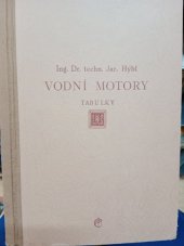 kniha Vodní motory Tabulky, Vědecko-technické nakladatelství 1950