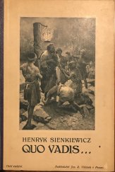 kniha Quo vadis ... Rom. z časů Neronových, Jos. R. Vilímek 1922