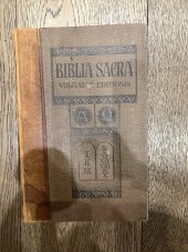 kniha Biblia sacra Vulgatae editionis, Sumptibus et typis friderici pustet 1913