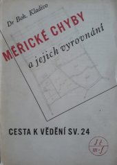 kniha Měřické chyby a jejich vyrovnání ([Podle methody nejmenších čtverců), Přírodovědecké nakladatelství 1950