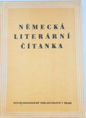 kniha Německá literární čítanka pro gymnasia, SPN 1953