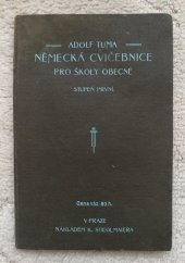 kniha Německá cvičebnice pro školy obecné. I, Stieglmaier 1910