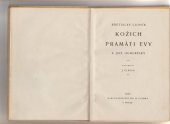 kniha Kožich pramáti Evy a jiné humoresky, Jos. R. Vilímek 1927