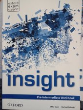 kniha Insight Pre-intermediate workbook, Oxford 2017