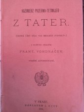 kniha Z Tater (druhá část díla Na Skalném Podhalí), J. Otto 1908