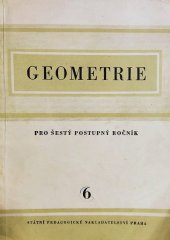 kniha Geometrie pro šestý postupný ročník škol všeobecně vzdělávacích, SPN 1955