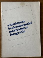 kniha AKTUÁLNOST ČESKOSLOVENSKÉ MEZIVÁLEČNÉ FOTOGRAFIE SBORNÍK Z PRACOVNÍHO SETKÁNÍ HISTORIKŮ UMĚNÍ, Dům umění města Brna 1979