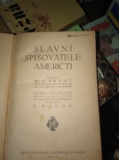 kniha Slavní spisovatelé američtí, Jan Laichter 1925