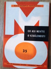 kniha Co asi nevíte o vzdálenosti, Mladá fronta 1974