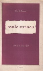 kniha Rostlo stranou verše z let 1903-1945, Fr. Borový 1947