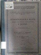 kniha Půdoznalecká mapa pozemků státní výzkumné stanice zemědělské v Jičíně (Původní spis k mapě), Ministerstvo zemědělství 1932