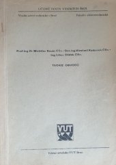 kniha Teorie obvodů, VUT 1979