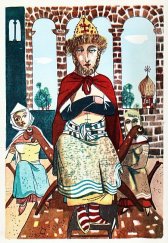 kniha Pohádka o caru Saltánovi, o jeho synu, slavném a velikém bohatýru, knížeti Kvidonu Saltánovi a o překrásné carevně Labuti = [Skazka o care Saltene], Orbis 1948