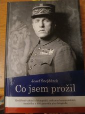 kniha Co jsem prožil  Rozšířené vydání, Melantrich 2015