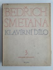 kniha Klavírní dílo 3 (skladby studijní), Státní nakladatelství krásné literatury , hudby a umění 1957