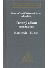 kniha Trestný zákon komentár, C. H. Beck 2010