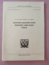 kniha Konstrukce pozemních staveb - konstrukce výplní otvorů Cvičení : Určeno pro posl. fak. stavební, Mezinárodní organizace novinářů 1990