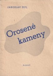 kniha Orosené kameny básně, František Navrátil 1943
