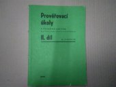 kniha Prověřovací úkoly z českého jazyka na základní devítileté škole. 2. díl., SPN 1970