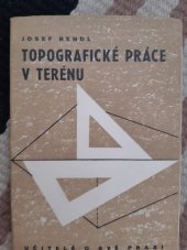 kniha Topografické práce v terénu, SPN 1959