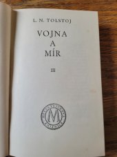 kniha Vojna a mír III, Melantrich 1929