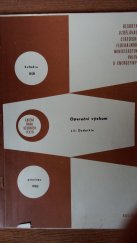 kniha Operační výzkum , Resortní vzdělávací středisko Federálního ministerstva paliv a energetiky 1982