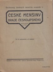 kniha České menšiny kraje českolipského, nákladem Menšinového výboru Sokolské župy Fügnerovy 1921