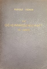 kniha  Die Geheimwissenschaft im Umriss., Philosophisch Anthroposophischer Verlag am Goetheanum Dornach 1930