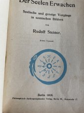 kniha Der Seelen Erwachen Seelische und geistige Vorgänge in senischen Bildern, Berlín 1918