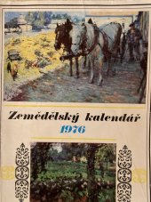 kniha Zemědělský kalendář 1976, SZN 1975