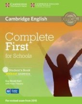 kniha Complete First for Schools Student’s Book with Answers with CD-ROM, Cambridge English University Press 2014