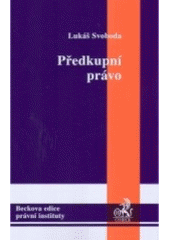 kniha Předkupní právo, C. H. Beck 2005