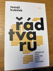 kniha Řád tvaru radicionalistické časopisy v období první republiky (Analýzy a rekonstrukce), Host 2020