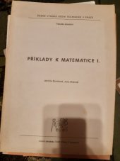 kniha Příklady k matematice I, ČVUT 1981