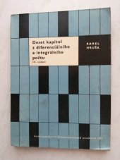 kniha Deset kapitol z diferenciálního a integrálního počtu, Československá akademie věd 1959