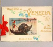 kniha Ricordo di Venezia 20 Vedute Artistiche, A. Scrocchi 1910