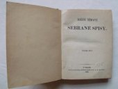 kniha Boženy Němcové Sebrané spisy 1., I.L. Kober 1869
