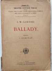 kniha Ballady, J. Otto 