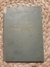 kniha Tíha viny román, Novina v Brně 1932