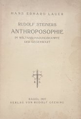 kniha Rudolf Steiners Anthroposophie im Weltanschauungskampfe der Gegenwart, Verlag 1927