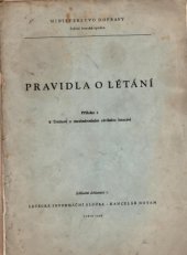 kniha Pravidla o létání Příloha 2 k Úmluvě o mezinárodním civilním letectví, s.n. 1949